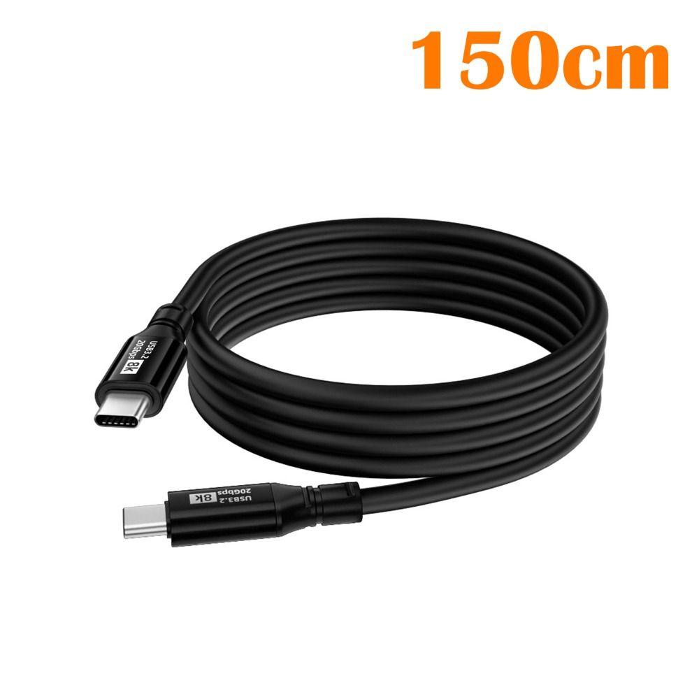 8K@60Hz Fast Charging Line PD 100W Data Cord for Mobile Phone 15 Pro Max Laptop