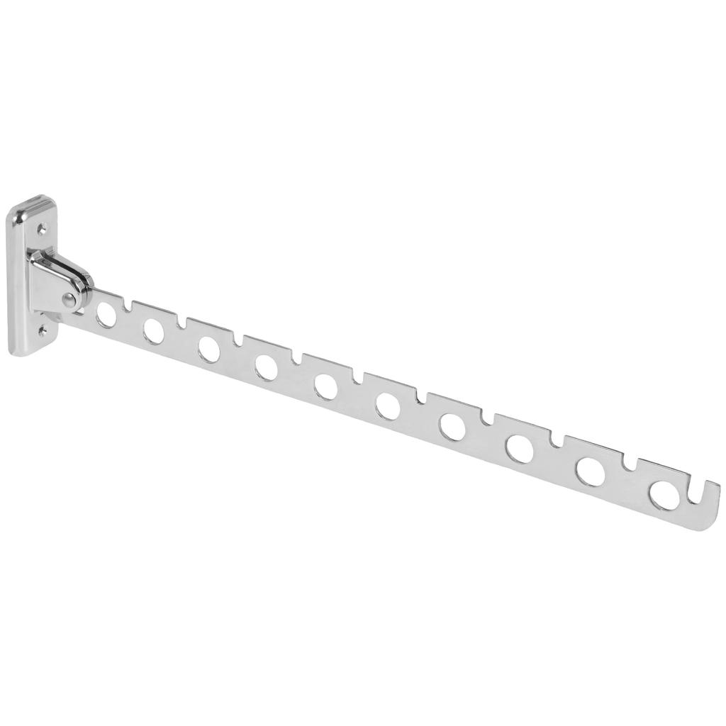 8/10 Holes Stainless Steel Clothes Rack Hook Foldable Clothes Hanging Rod Multi-Purpose Clothes Drying Rack for Closet Storage