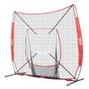 VEVOR 7x7 Ft Baseball Softball Practice Net, Portable Baseball Training Net for Hitting Batting Catching Pitching