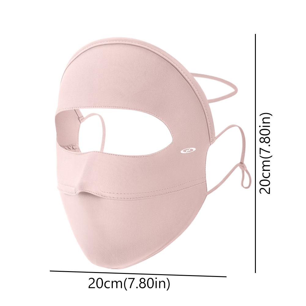 Breathable All-Round UV Protection Face Mask Ice Silk Sun Shield For Cycling Outdoor Activities Beach/Swimming Protection