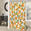 Orange Shower Curtain Cute Fruits Bathroom Shower Curtain Orange Waterproof Fabric Shower Curtain Bathtub Decor with