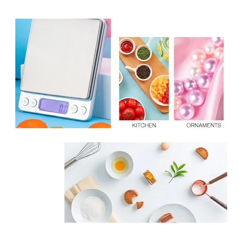Kitchen Digital Scale 3000g/ 0.1g Small Jewelry Scale Cooking Food Scales Gram/Oz Digital Weight with Back-Lit LCD Display/Tare