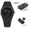 Men's Business Casual Graffiti Style Arabic Numeral Quartz Watch Polycarbonate Waterproof Watch Men's Gift Fashion Luxury