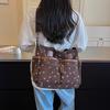 Womens Star Print Canvas Tote Bag Large Capacity Casual Shoulder Handbag Purse