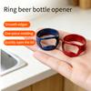 Stainless Steel Bottle Opener Ring Trendy Beer Opener for Bar Party Ins TikTok Viral Accessories