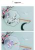 Chinese Embroidered Eight-Petal Round Dance Fan with Tassel - Perfect for Hanfu and Qipao Costumes