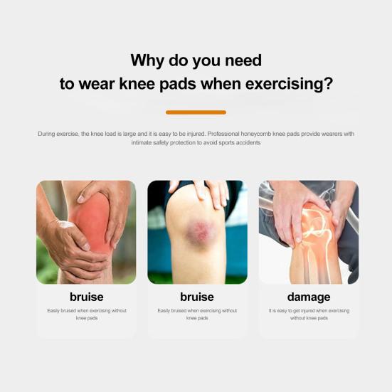 Knee Pads Compression Padded Long Leg Sleeve Knee Protection Brace for Basketball