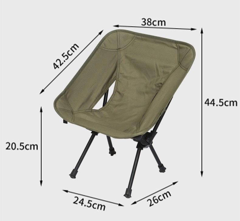Ultra-Light Aviation Aluminum Moon Chair: Folding Parent-Child Model for Beach, Art, Fishing, Camping, and Leisure