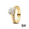 New S925 Silver Romantic Floral Lucky Clover Bowknot Gemstone Ring Stud Earring Necklace Bracelet Inlaid Gem Set Fashion Jewelry
