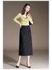 Spring 2026 Black Sequin Slim Bodycon High Waist Midi Pencil Skirt