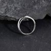 Fashion Stainless Steel Minimalist Signet Ring for Men, Geometric Jewelry Father's Gift