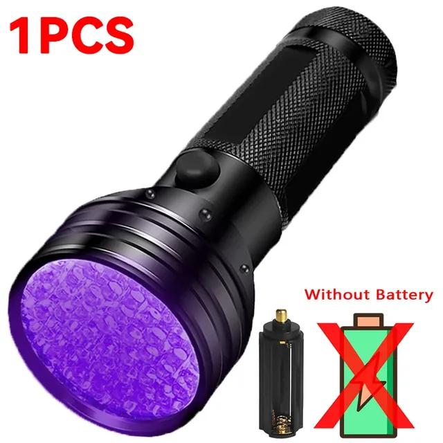 D2 Black Light UV LED Flashlight 395nm Blacklights Ultraviolet Handheld UV Torch Detector Pet Urine Dry Stains Scorpions Lights