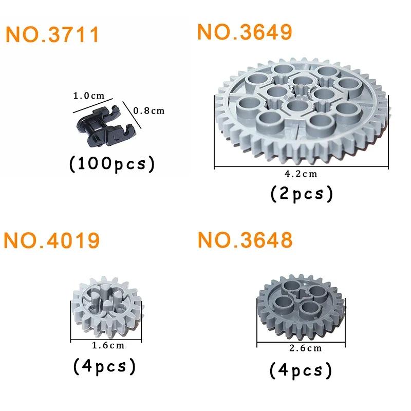 Lanț Tehnic Roți dințate Roți Dop de Cauciuc Cărămizi de Construit MOC Rezervor de Înaltă Tehnologie Șenile Mașină Modificat DIY Set Vrac Jucării