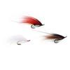 #6 Double Hook Salmon Steelhead Wet Flies, Intruder Style Fox Tail Streamer Fishing Lure, Trout Bass Bait Freshwater & Saltwater