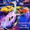 Temperature Sensitive Plaything Car Inertia Pull Back Cars Plaything Set Crash-Resistant Durable Race Cars Present For Young Boys