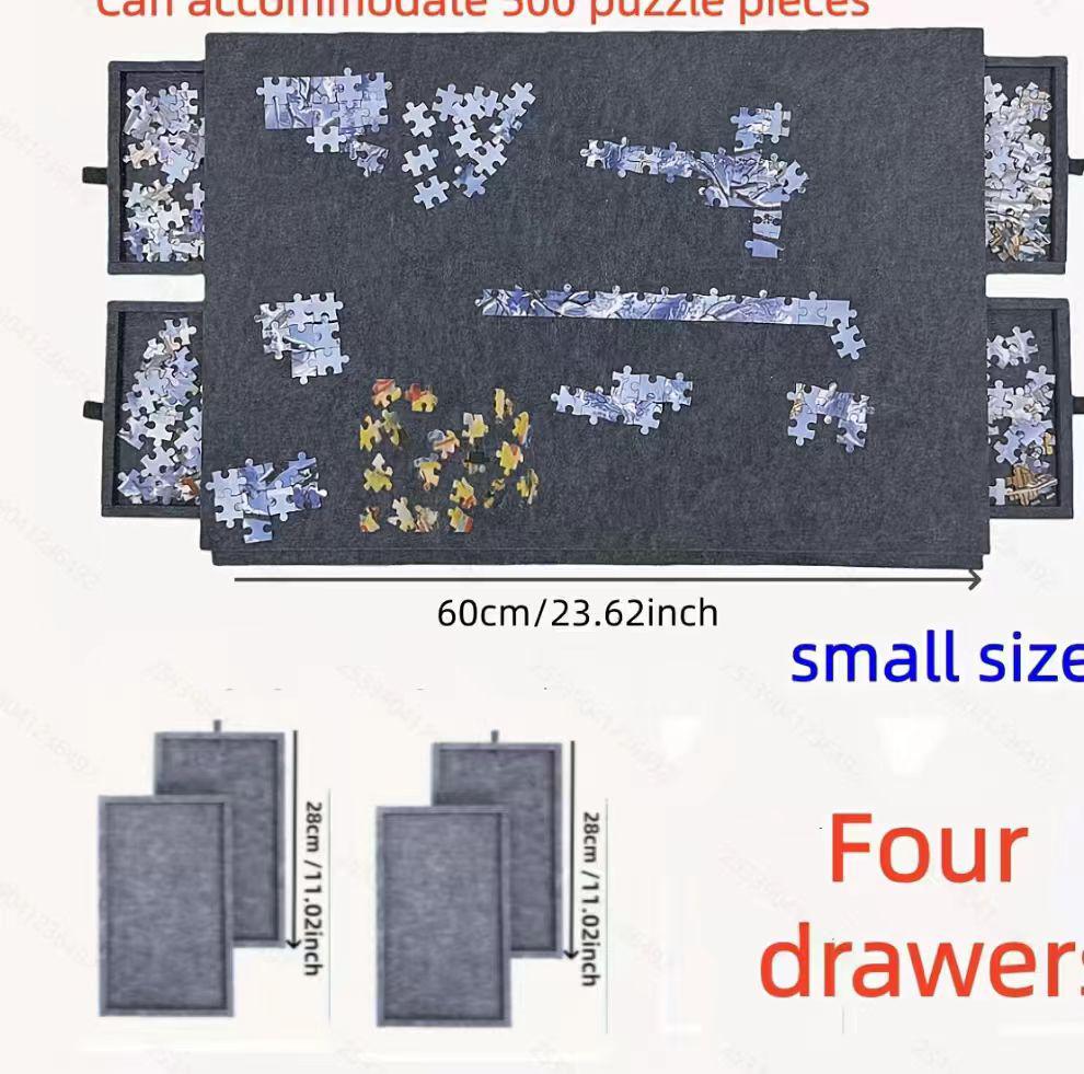 Foldable Felt Puzzle Board for Kids - Thickened and Portable Storage Solution