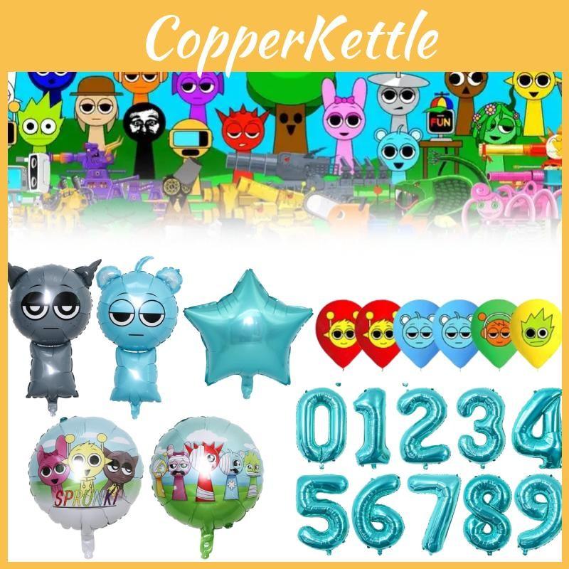 Sprunki Foil Cartoon Balloons Colorful Wedding Festival Birthday Decoration