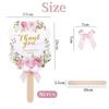 50 Hochzeitsfächer für Pinke Florale Personalisierte Handfächer mit Elegantem Holzgriff Unkraut Hochzeitsparty Brautparty Essentials Gäste, Fächer, Großpackung,