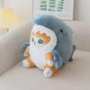 Adorable Shark-to-Cat Plush Toy: A Cute & Funny Sofa Pillow Decoration Doll