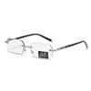 Advanced Frameless Photochromic Beveled Reading Glasses with Anti-Blue Light & High Definition