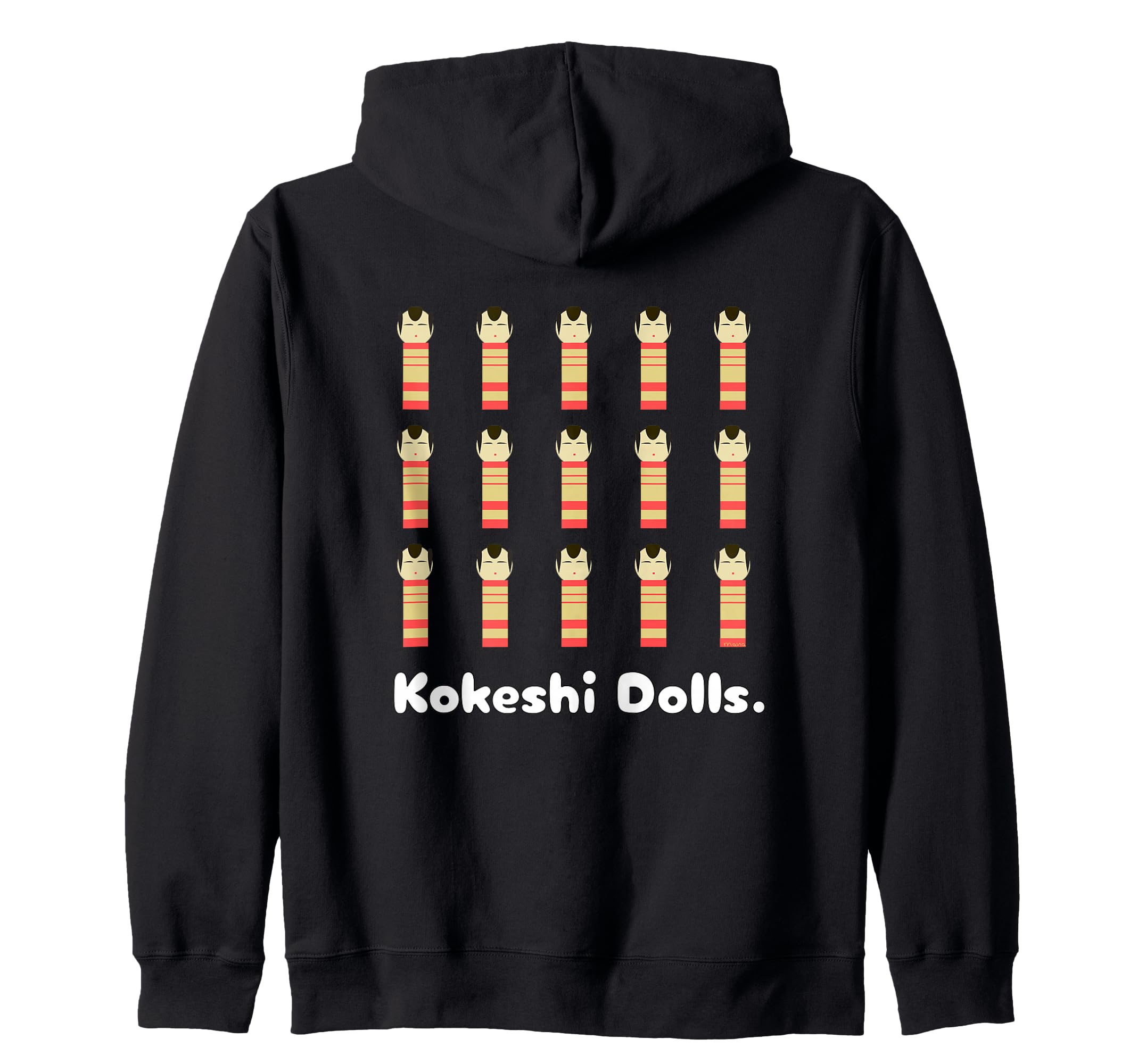 

Kokeshi Kokeshi dolls in and Showa retro Dolls. kimono, Meiji, Taisho, eras, souvenir, zip-up hoodie. чёрный