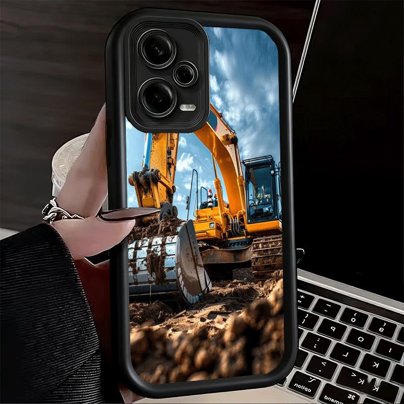 Excavating Machinery Cool Soft Phone Case for Xiaomi Poco X7 X6 X5 Pro X4 Gt X3 F7 Ultra M8 M7 Redmi 15C 15 14C 13 13C 12 12C 10