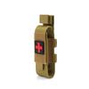 EDC Tactical First Aid Bag: Portable Tourniquet, Scissors & Flashlight Storage with Hanging Feature.