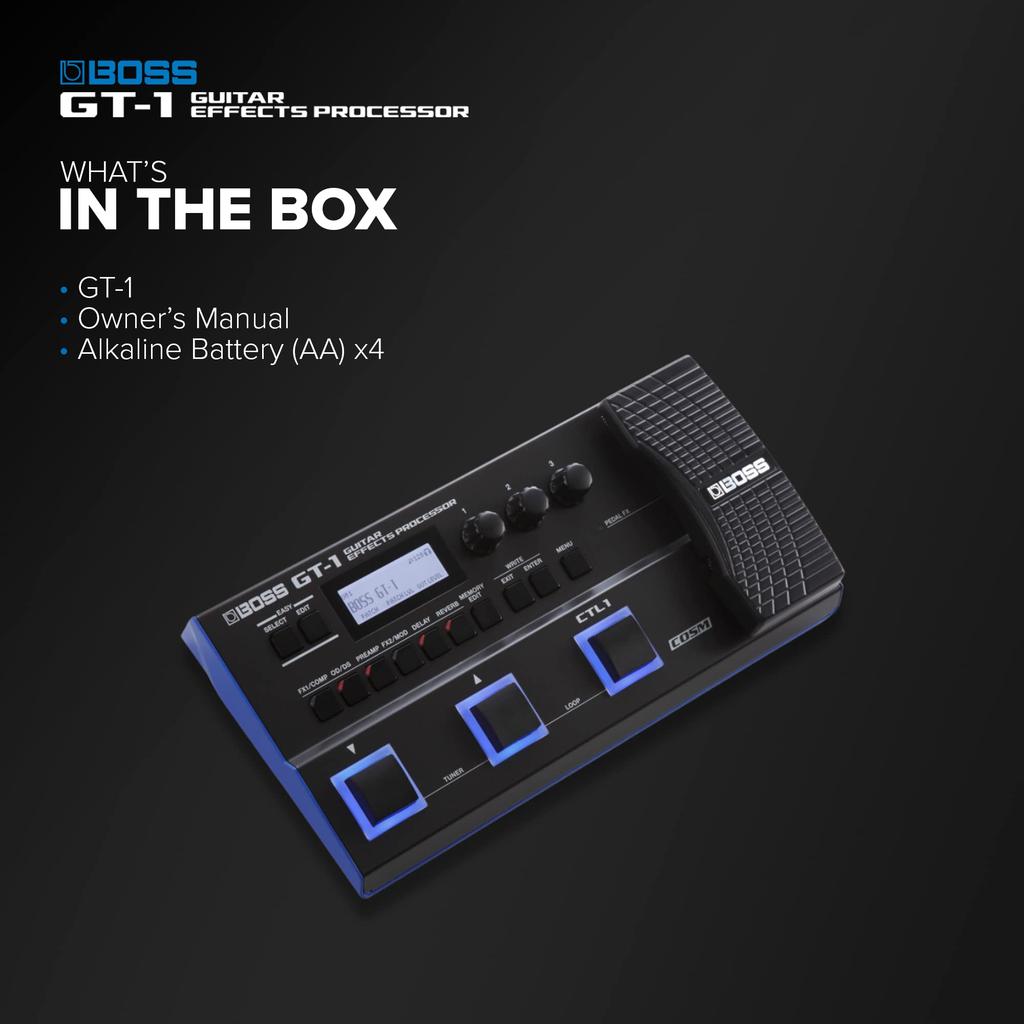 BOSSGT-1 Boss Guitar Multi-Effects Pedal