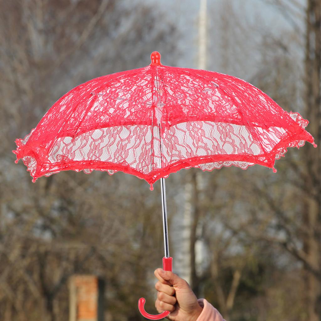 Lace Wedding Umbrella Embroidery Umbrella Bridal Party Decoration Photo Props Accessory