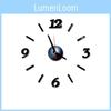 Premium Quality Diy Analog 3d Mirror Surface Large Number Wall Clock Sticker For Home Office Decor