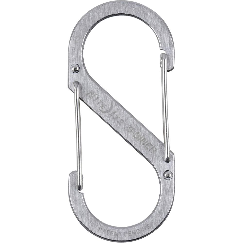 Nite Ize S-Biner Stainless Steel Carabiner #4 Silver 4.5in