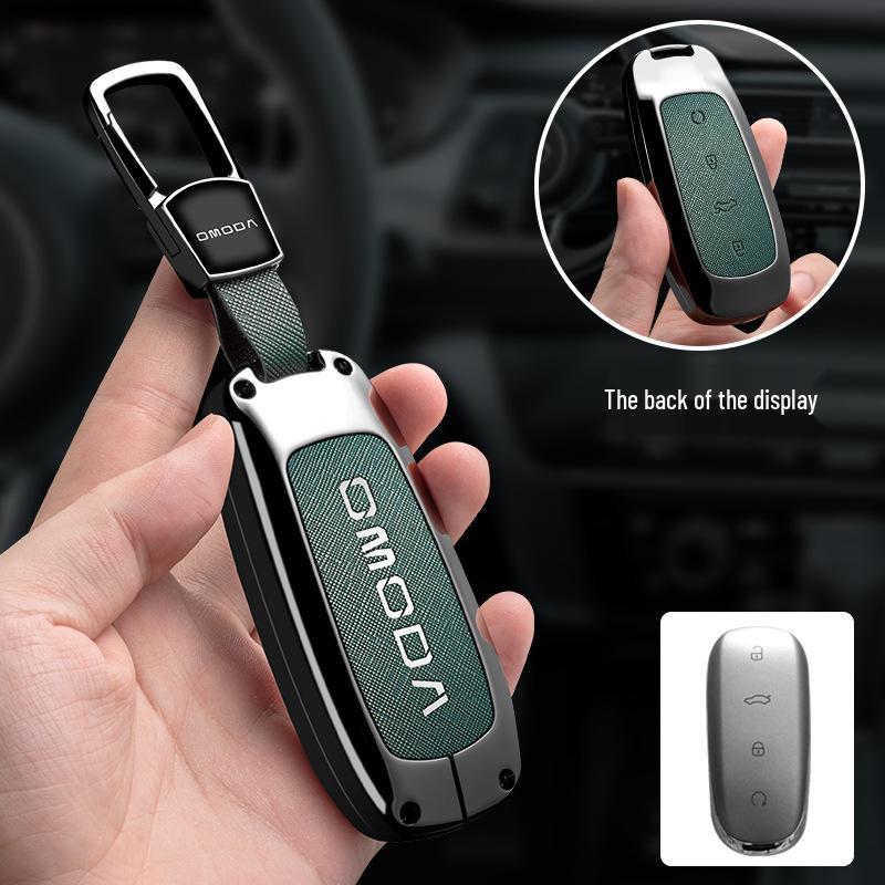 OMODA 5 High-End Key Case - Fashionable Buckle Shell Car Accessory for Men and Women (2023)