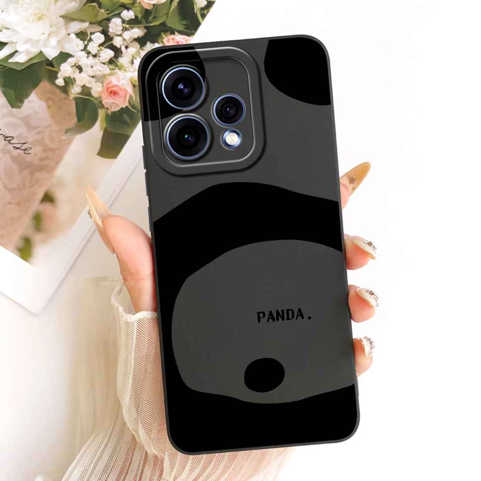 For Oppo Reno15 5G Case CPH2825 ilicone Back Cover For Oppo Reno 15C Reno15c 5G Cute Panda Cartoon Phone Cases Shockproof