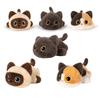30cm/11.81in Furry Cat Plush Toy Soft Stuffed Animal Kitten Doll Perfect for Halloween Easter Christmas & Birthday Gifts