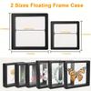 10 Pack  3D Floating Frame Display Stand, Transparent PE Floating Display Case, Jewelry Storage Box Suspension Frame