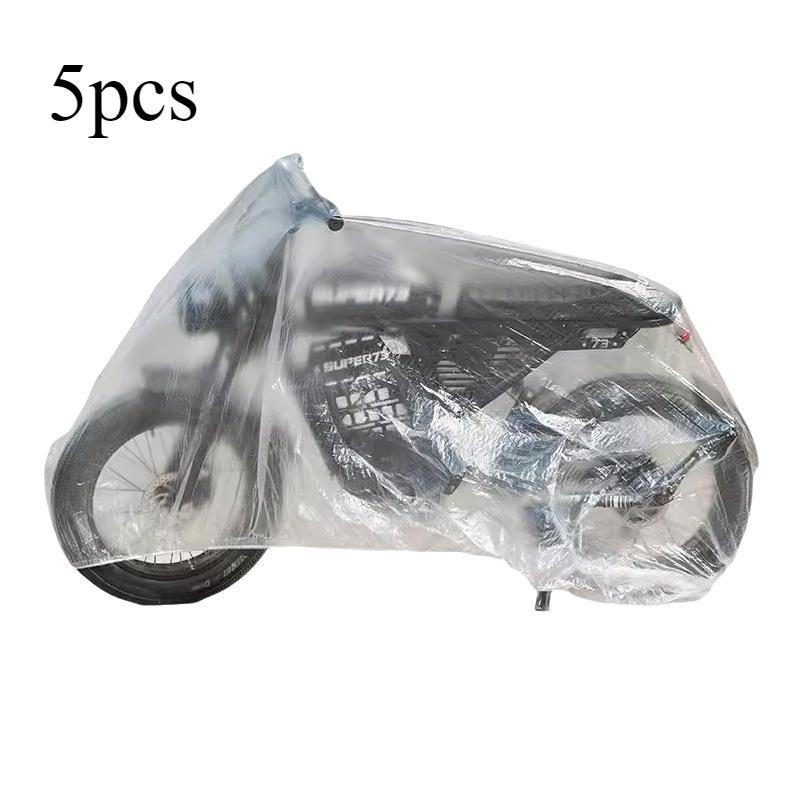 Motorcycle clothing disposable transparent rain and dust proof electric bike cover plastic film
