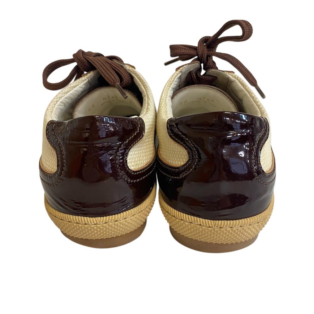 Louis Vuitton Patent Leather Sneakers Brown Patent Leather Women Used