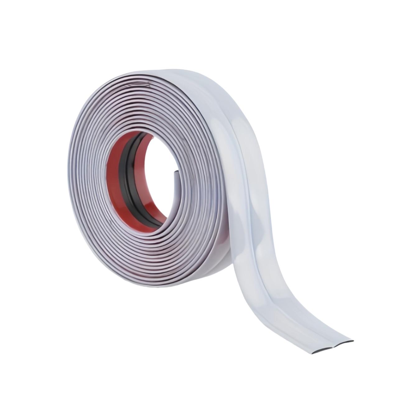 

1PC 1m/2m/3meters Self-adhesive Edge Gold Semicircular Line Background Wall Metal Decorative Strip Mirror Frame Sticker 1M білий