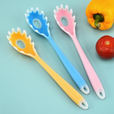 Silicone Pasta Spoon Kitchen Silicone Pasta Grab Pasta Spoon Noodle Fishing Integrated Cooking Tool