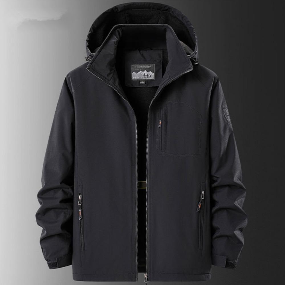 Winter Jacket Men Parkas Solid Color Thicken Warm Coat Male Fleece Jackets Solid Color Casual Parka Men Women Fashion Clothes