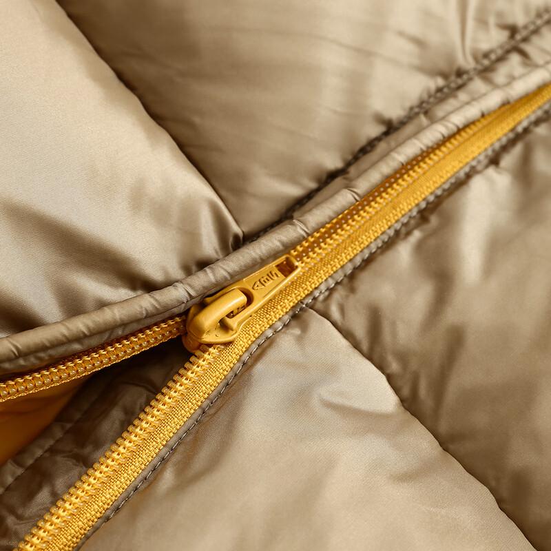 Women's Winter Mid-Length Hooded Goose Down Jacket