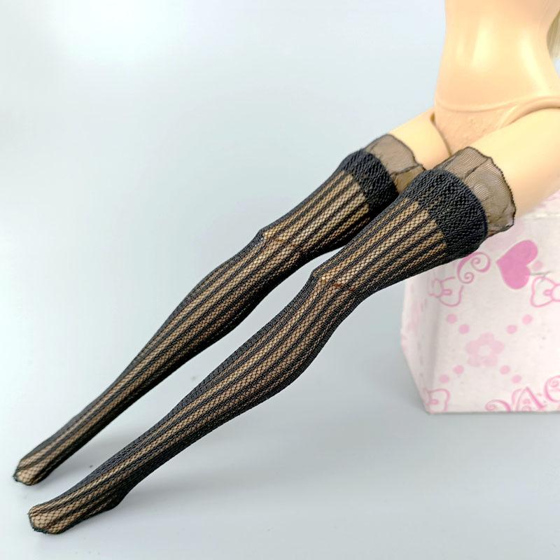 1pair Lace Socks For Blythe Doll Middle Tube Socks for Blythe High Thigh Over the Knee Stocking For Blythe Dolls Accessories Kids