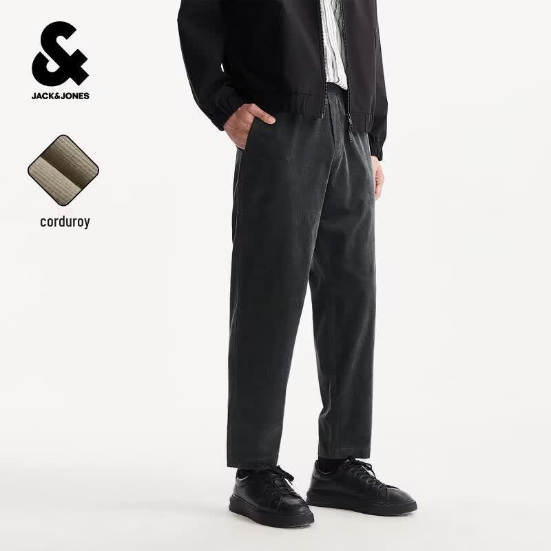 Jack & Jones Men's Corduroy Tapered Ankle Pants