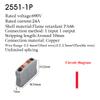 Zasouvací drátové konektory Elektrický kabel Svorkovnice Vícenásobný vstup/výstup na lištu DIN s upevňovacím otvorem Spojovací DIY připojení