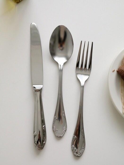 

Елегантний Столовий Набір Delphine 6 видів, срібна чайна ложка, виделка, ніж для масла, Різдвяна домашня вечірка tea fork