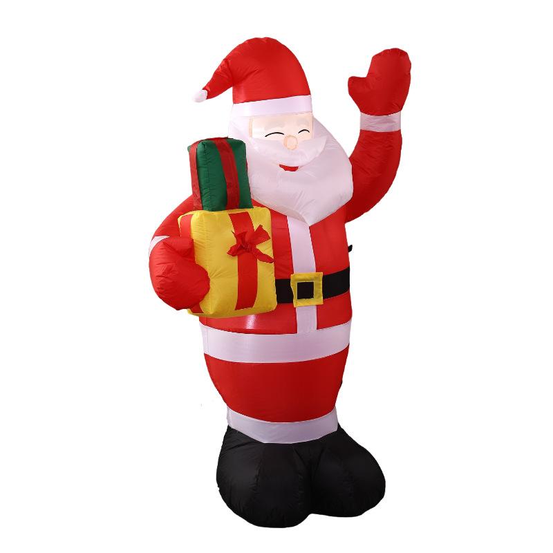 Inflatable Santa Claus 1.8m Christmas Decoration with Lights for Event Party Decor
