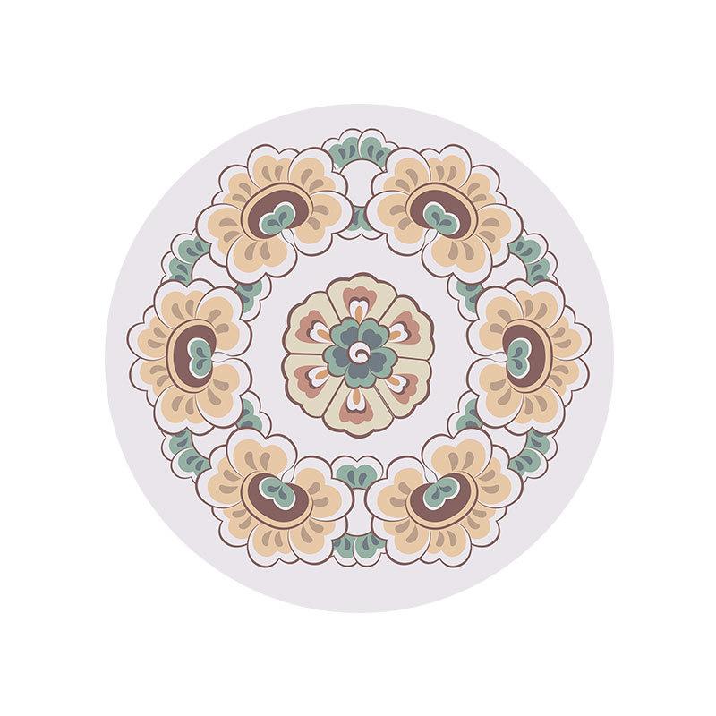 Stechapfel-Blumenmuster PU Platzset 4er-Set, Rutschfeste hitzeisolierte Tischsets für Esstisch, Leicht zu reinigen