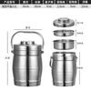 2026 Lunch Box Vacuum Bento Lunch Box Food Carrier Stainless Steel Insulated Thermos Food Container Storage Carrier Lunch Box