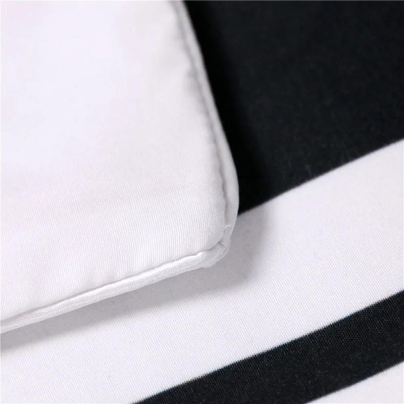 Ropa De Cama Bedding Set King Size Black White Duvet Cover PillowCases Dekbedovertrek Sets 260x220 Lovers Her His Side Bedset