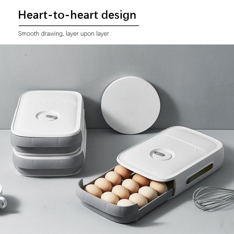 Drawer Type Egg Storage Box Refrigerator Kitchen Organizer Home Organizers Airtight Containers for Food & Organization Boxes